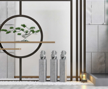 New Chinese Style Courtyard/landscape-ID:255770751
