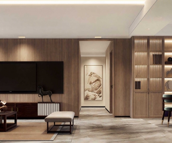 New Chinese Style A Living Room-ID:140207052