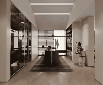 Modern Clothes Storage Area-ID:637142902