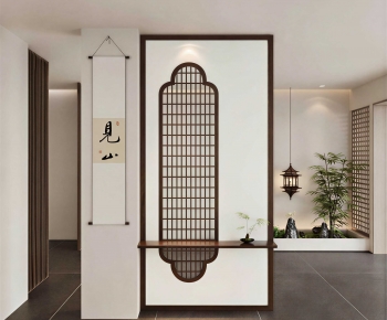 New Chinese Style Hallway-ID:252239948