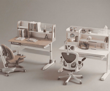 Modern Computer Desk And Chair-ID:511059888