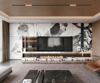 Modern A Living Room-ID:490829948