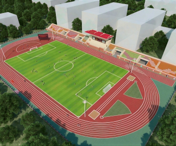 Modern Outdoor Sports Stadium-ID:797748096