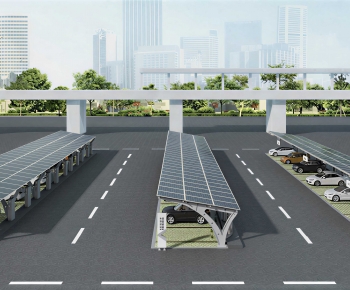 Modern Outdoor Parking Lot-ID:375863083