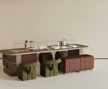 Modern Computer Desk And Chair-ID:757635122