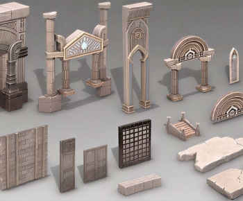 Modern Building Component-ID:540988923