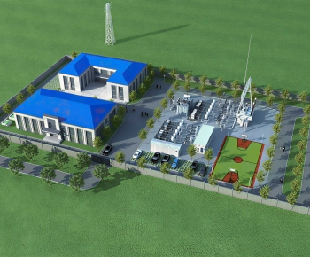 Modern Architectural Bird's-eye View Planning-ID:676572089