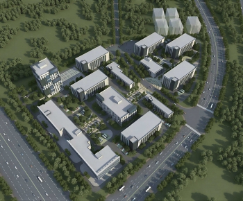 Modern Architectural Bird's-eye View Planning-ID:876468906