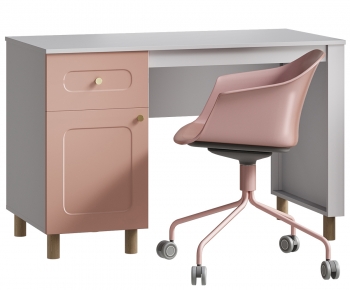 Modern Computer Desk And Chair-ID:161469055