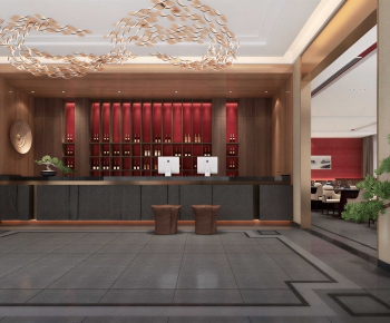 New Chinese Style Lobby Hall-ID:466368917