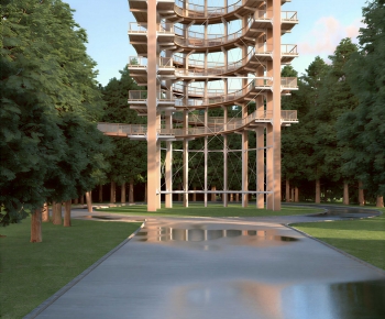 Modern Park Landscape-ID:581227067