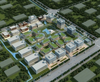 Modern Architectural Bird's-eye View Planning-ID:276524077