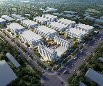 Modern Architectural Bird's-eye View Planning-ID:640120597