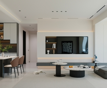 Modern A Living Room-ID:750797994