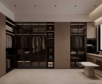 Modern Clothes Storage Area-ID:154323109