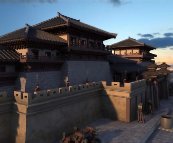 Chinese Style Ancient Architectural Buildings-ID:274519925
