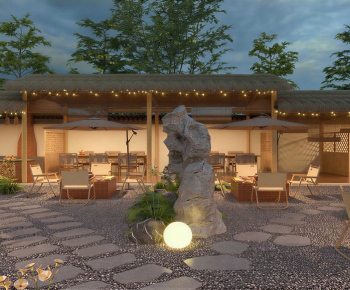 New Chinese Style Courtyard/landscape-ID:700191976