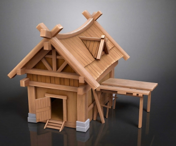 New Chinese Style Building Appearance-ID:881238946