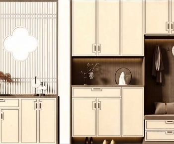New Chinese Style Shoe Cabinet-ID:472270016