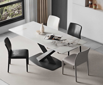 Modern Dining Table And Chairs-ID:680892944