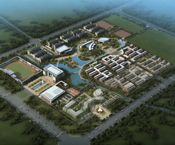 Modern Architectural Bird's-eye View Planning-ID:265185122