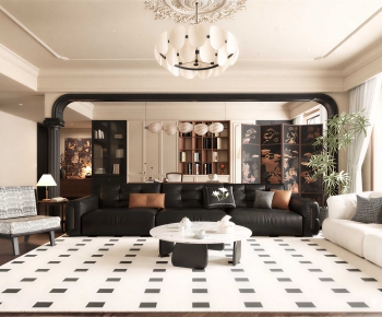 French Style A Living Room-ID:945000893