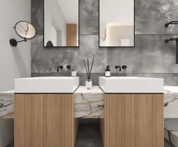 Modern Bathroom Cabinet-ID:448479894