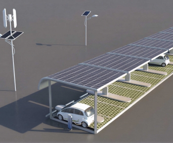 Modern Outdoor Parking Lot-ID:775851018
