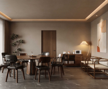Wabi-sabi Style Dining Room-ID:759500981