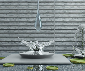 Modern Rockery Waterscape-ID:624979028