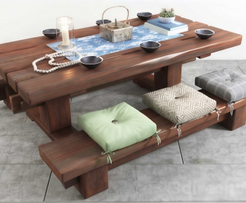 Japanese Style Tea Tables And Chairs-ID:291498903