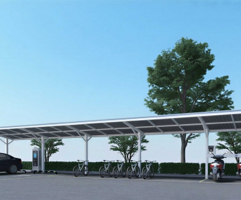 Modern Outdoor Parking Lot-ID:998620994