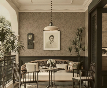 Retro Style Leisure Balcony-ID:686475991