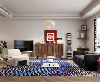 Modern A Living Room-ID:712443114