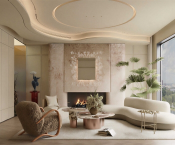 Modern A Living Room-ID:350709068