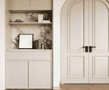 French Style Entrance Cabinet-ID:934159813