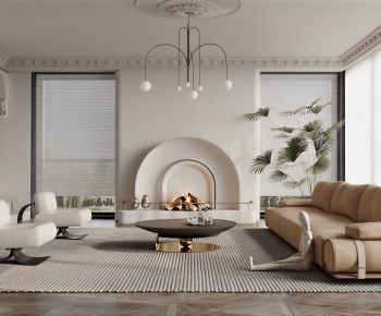 Modern A Living Room-ID:842825897