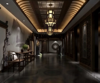 Chinese Style Hallway-ID:705154901