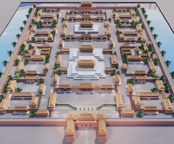 Chinese Style Architectural Bird's-eye View Planning-ID:541227106