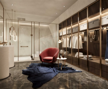 Modern Clothes Storage Area-ID:735933072