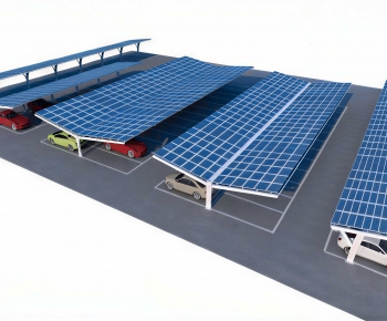 Modern Outdoor Parking Lot-ID:566370526