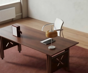 Modern Computer Desk And Chair-ID:132167105