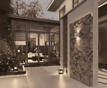 New Chinese Style Courtyard/landscape-ID:286060096