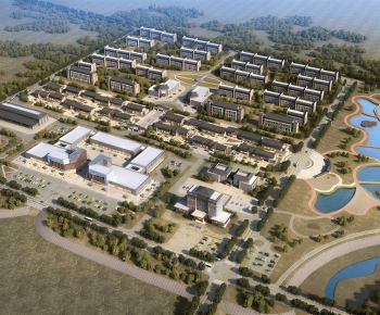 Modern Architectural Bird's-eye View Planning-ID:551047099