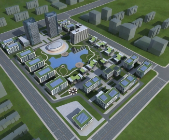 Modern Architectural Bird's-eye View Planning-ID:576009994