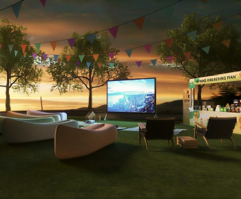 Modern Park Landscape-ID:642708067