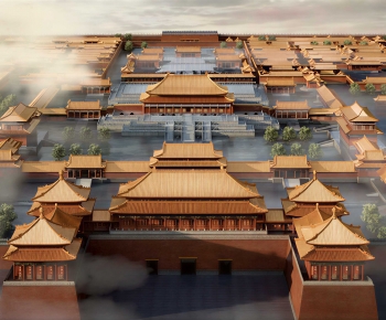 New Chinese Style Ancient Architectural Buildings-ID:822521927