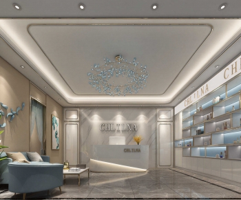 Modern Office Reception Desk-ID:404316905