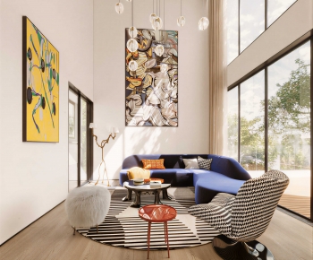 Modern A Living Room-ID:941879036