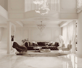 French Style A Living Room-ID:292700053